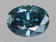 0.20 Carat Fancy Vivid Blue VVS1 Oval Natural EARTH MINED Loose Diamond 4.24X3.23mm