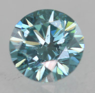 0.22 Carat Sky Blue VVS1 Round Brilliant Natural EARTH MINED Loose Diamond 3.86mm