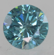 0.25 Carat Sky Blue VVS1 Round Brilliant Natural EARTH MINED Loose Diamond 3.93mm