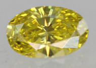0.21 Carat Canary Yellow VVS1 Oval Natural EARTH MINED Loose Diamond 4.88X3.16mm