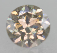 Certified 0.61 Carat Fancy Brown VVS1 Round Brilliant Natural EARTH MINED Loose Diamond 5.38mm *360 REAL PICS & VIDEOS