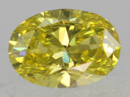 0.27 Carat Canary Yellow VS2 Oval Natural EARTH MINED Loose Diamond 4.98X3.58mm