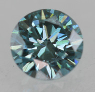 0.23 Carat Vivid Blue VVS2 Round Brilliant Natural EARTH MINED Loose Diamond 3.89mm