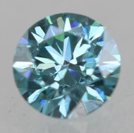 0.22 Carat Sky Blue VVS2 Round Brilliant Natural EARTH MINED Loose Diamond 3.91mm
