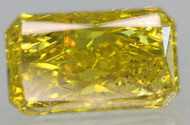 CERTIFIED 2.32 CARAT CANARY YELLOW VS2 RADIANT NATURAL EARTH MINED DIAMOND 10.34X6.18MM  *360 MAGNIFIED IMAGES & VIDEOS