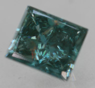 CERTIFIED 1.10 CARAT VIVID BLUE VS1 PRINCESS NATURAL EARTH MINED DIAMOND 6.44X5.67MM  *360 PROFESSIONAL IMAGES & VIDEOS