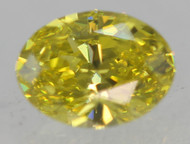 0.22 Carat Canary Yellow VVS1 Oval Natural EARTH MINED Loose Diamond 4.51X3.44mm