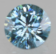 CERTIFIED 0.50 CARAT FANCY BLUE VVS1 ROUND BRILLIANT NATURAL EARTH MINED DIAMOND 4.98MM *360 MAGNIFIED IMAGES & VIDEOS