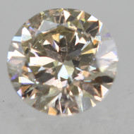 0.37 Carat Top Top Light Brown SI1 Round Brilliant Natural EARTH MINED Diamond 4.63mm