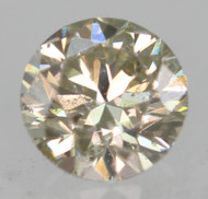 0.30 Carat Top Light Yellowish Brown SI1 Round Brilliant Natural EARTH MINED Diamond 4.18mm