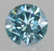 0.24 Carat Vivid Blue VVS2 Round Brilliant Natural EARTH MINED Loose Diamond 3.94mm