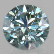 CERTIFIED 1.03 CARAT FANCY BLUE VVS1 ROUND BRILLIANT NATURAL EARTH MINED DIAMOND 6.23MM  *360 MAGNIFIED IMAGES & VIDEOS