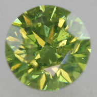 CERTIFIED 1.30 CARAT VIVID GREEN VS2 ROUND BRILLIANT NATURAL EARTH MINED DIAMOND 6.86MM *360 MAGNIFIED IMAGES & VIDEOS