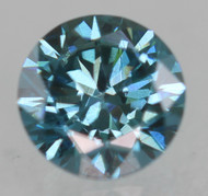 0.26 Carat Fancy Vivid Blue VVS2 Round Brilliant Natural EARTH MINED Loose Diamond 4mm
