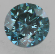 0.32 Carat Vivid Blue VVS2 Round Brilliant Natural EARTH MINED Loose Diamond 4.03mm