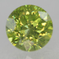 CERTIFIED 0.53 CARAT LEMON GREEN VS2 ROUND BRILLIANT NATURAL EARTH MINED DIAMOND 4.88MM *360 MAGNIFIED IMAGES & VIDEOS
