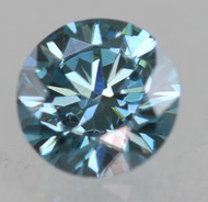 0.24 Carat Vivid Blue VVS1 Round Brilliant Natural EARTH MINED Loose Diamond 3.92mm