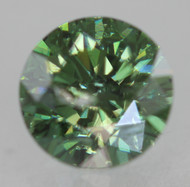 CERTIFIED 0.56 CARAT VIVID GREEN SI1 ROUND BRILLIANT NATURAL EARTH MINED DIAMOND 5.2MM *360 MAGNIFIED IMAGES & VIDEOS