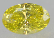 CERTIFIED 1.00 CARAT CANARY YELLOW VS1 OVAL NATURAL EARTH MINED DIAMOND 7.97X5.3MM  *360 PROFESSIONAL IMAGES & VIDEOS