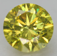 0.36 CARAT YELLOW GREEN VS2 ROUND BRILLIANT NATURAL EARTH MINED LOOSE DIAMOND 4.5MM *REAL IS RARE, REAL IS A DIAMOND