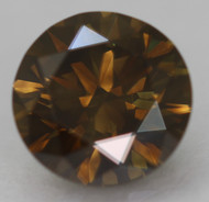 0.30 Carat Fancy Vivid Yellowish Brown VVS1 Round Brilliant Natural MINED Diamond 4.2mm *REAL IS RARE, REAL IS A DIAMOND