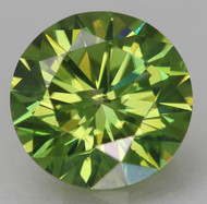 CERTIFIED 0.67 CARAT VIVID GREEN VS2 ROUND BRILLIANT NATURAL EARTH MINED LOOSE DIAMOND 5.75MM  *360 REAL IMAGES & VIDEO