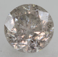 1.00 Carat Fancy Silver Round Brilliant Natural EARTH MINED Loose Diamond For Ring 5.96mm *360 REAL IMAGES & VIDEO