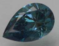 CERTIFIED 0.90 CARAT VIVID BLUE VVS2 PEAR SHAPE NATURAL EARTH MINED LOOSE DIAMOND 8.1X5.44MM  *360 REAL IMAGES & VIDEO
