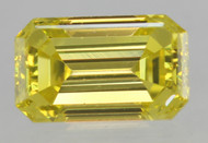 CERTIFIED 0.45 CARAT CANARY YELLOW VVS2 EMERALD NATURAL EARTH MINED LOOSE DIAMOND 5.5X3.39MM  *360 REAL IMAGES & VIDEOS