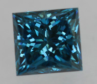 CERTIFIED 0.54 CARAT VIVID BLUE VVS1 PRINCESS NATURAL EARTH MINED LOOSE DIAMOND 4.27X4.05MM  *360 REAL IMAGES & VIDEOS