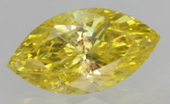 CERTIFIED 1.02 CARAT CANARY YELLOW SI2 MARQUISE NATURAL EARTH MINED LOOSE DIAMOND 9.48X5.16MM  *360 REAL IMAGES & VIDEOS