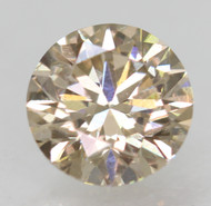 0.24 Carat Light Brownish Yellow VVS2 Round Brilliant Natural EARTH MINED Diamond 3.96mm *REAL IS RARE, A DIAMOND