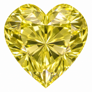 0.24 CARAT CANARY YELLOW VVS1 HEART SHAPE NATURAL EARTH MINED LOOSE DIAMOND 4.22X3.86MM *REAL IS RARE, REAL IS A DIAMOND