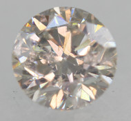0.52 Carat Top Top Light Brown SI1 Round Brilliant Natural EARTH MINED Loose Diamond 5.02mm *360 MAGNIFIED PICS & VIDEO