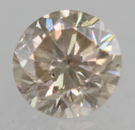 0.39 Carat Top Light Brown VS2 Round Brilliant Natural EARTH MINED Loose Diamond 4.6mm *360 MAGNIFIED IMAGES & VIDEO