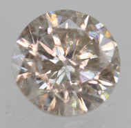 0.53 Carat Top Light Brown SI2 Round Brilliant Natural EARTH MINED Loose Diamond 5.07mm *360 MAGNIFIED IMAGES & VIDEO