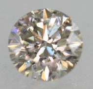 0.51 Carat Top Top Light Brown SI2 Round Brilliant Natural EARTH MINED Loose Diamond 4.98mm *360 MAGNIFIED PICS & VIDEO