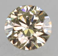 0.30 Carat Light Brownish Yellow VS1 Round Brilliant Natural EARTH MINED Loose Diamond 4.35mm *360 REAL PICS & VIDEO