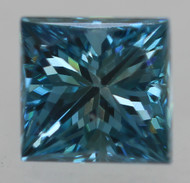 0.41 CARAT VIVID BLUE VVS2 PRINCESS NATURAL EARTH MINED LOOSE DIAMOND 3.89X3.80MM *360 MAGNIFIED IMAGES & VIDEO