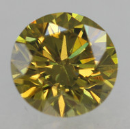0.39 CARAT GREEN YELLOW VVS2 ROUND BRILLIANT NATURAL EARTH MINED LOOSE DIAMOND 4.6MM *360 MAGNIFIED IMAGES & VIDEO