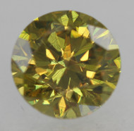 0.42 CARAT GREEN YELLOW VS1 ROUND BRILLIANT NATURAL EARTH MINED LOOSE DIAMOND 4.57MM *360 MAGNIFIED IMAGES & VIDEO