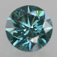 0.49 CARAT VIVID BLUE SI1 ROUND BRILLIANT NATURAL EARTH MINED LOOSE DIAMOND 5MM *360 MAGNIFIED IMAGES & VIDEO