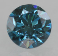 0.22 CARAT VIVID BLUE VVS1 ROUND BRILLIANT NATURAL EARTH MINED LOOSE DIAMOND 3.71MM *360 MAGNIFIED IMAGES & VIDEO
