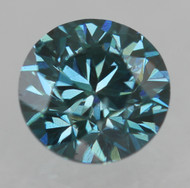 0.26 CARAT VIVID BLUE VVS1 ROUND BRILLIANT NATURAL EARTH MINED LOOSE DIAMOND 4MM *360 MAGNIFIED IMAGES & VIDEO
