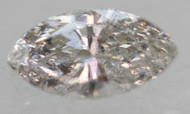 0.40 Carat Light Silver SI2 Marquise Natural EARTH MINED Loose Diamond 7.31X3.71mm *360 MAGNIFIED IMAGES & VIDEO