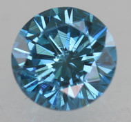 0.44 CARAT VIVID BLUE VVS2 ROUND BRILLIANT NATURAL EARTH MINED LOOSE DIAMOND 4.85MM *360 MAGNIFIED IMAGES & VIDEO
