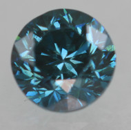 0.37 CARAT VIVID BLUE VVS2 ROUND BRILLIANT NATURAL EARTH MINED LOOSE DIAMOND 4.22MM *360 MAGNIFIED IMAGES & VIDEO