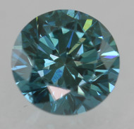 0.33 CARAT VIVID BLUE VS1 ROUND BRILLIANT NATURAL EARTH MINED LOOSE DIAMOND 4.36MM *360 MAGNIFIED IMAGES & VIDEO