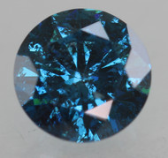 0.62 CARAT VIVID BLUE SI2 ROUND BRILLIANT NATURAL EARTH MINED LOOSE DIAMOND 5.64MM *360 MAGNIFIED IMAGES & VIDEO
