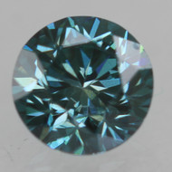 0.34 CARAT VIVID BLUE VVS2 ROUND BRILLIANT NATURAL EARTH MINED LOOSE DIAMOND 4.21MM *360 MAGNIFIED IMAGES & VIDEO